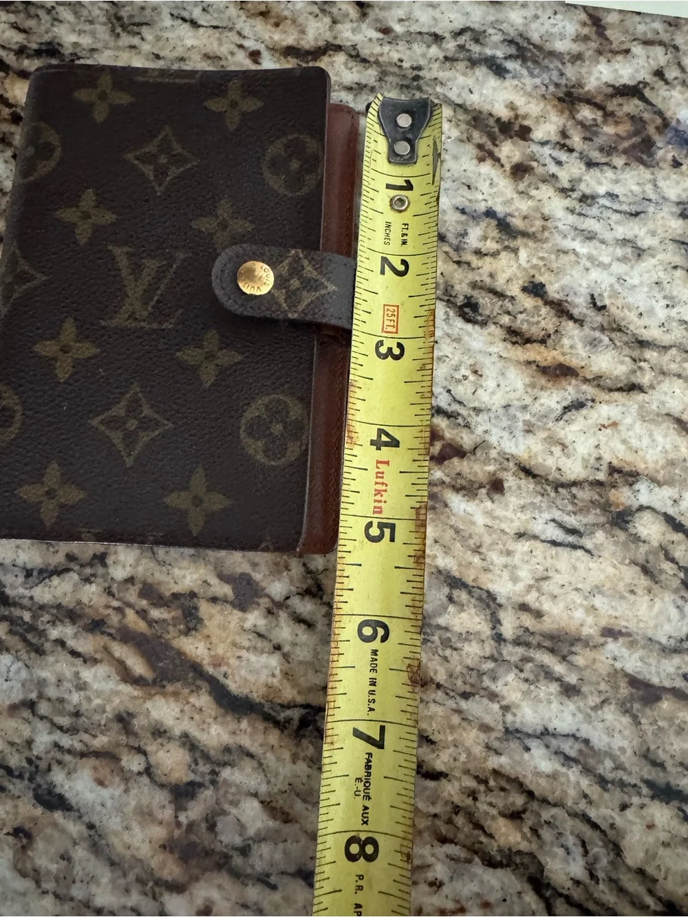 Louis Vuitton Monogram Canvas Notebook Cover - Brown/Gold